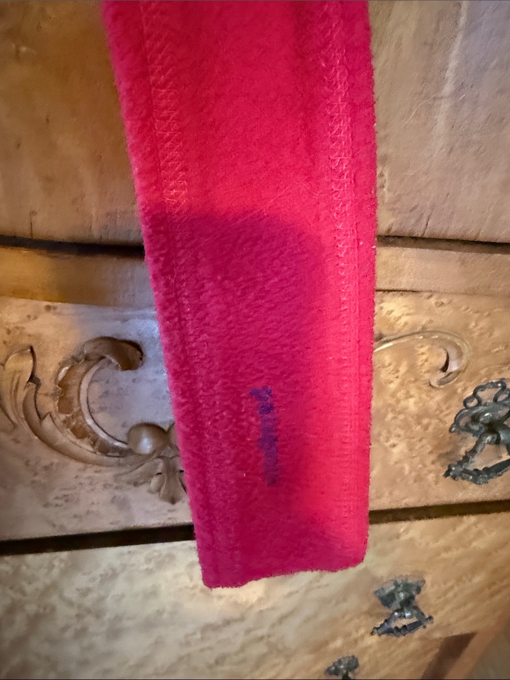 Classic Patagonia Red and Purple Cozy Fleece Headband
